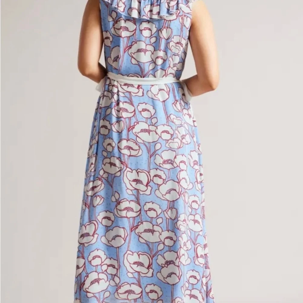 TED BAKER London dress.TED size4.US size10.Poppy print. - Picture 5 of 12
